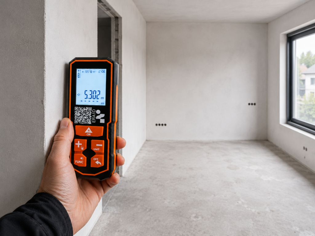 Laser distance meter with Bluetooth, a 1D laser measuring instrument